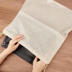 8 Pcs 17.7 x 17.7 Inches Non Woven Dust Bags for Handbags, Dustproof Drawstri…