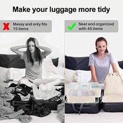 8x Packing Cubes Luggage Organizer Storage Bags Suitcase for Travel Accessories