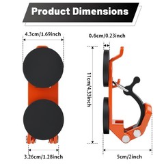 2 Pack Magnetic Shovel Holder for Truck, Heavy Duty Axe Mount Kit for Roof Ra…