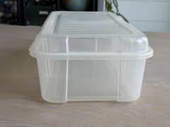 Rubbermaid Clear Plastic Snap Case Hinged Storage Container 2281