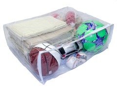 X-Large Heavy Duty Vinyl Zippered Closet Storage Bags (Clear) 22x18x7.5″ 2-Pack