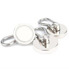 66 kg Heavy Duty Magnet with Carabiner Hook, Strong Magnetic Hooks for Hanging