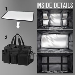Wearable Cleaning Caddy Organizer with Handle & Straps, Under Sink & Car Tool Ba