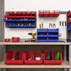 Akro-Mils 30632 Heavy Duty Wall Mount Garage Storage Steel Louvered Rail | Wall