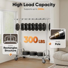 HOKEEPER Clothes Rack Clothing Racks for Hanging Clothes, Portable Clothes Rack
