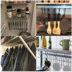 12 Pack Heavy Duty Metal 3.5 S Hooks with Safety Buckle for Hanging Kitchen