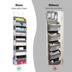 5 Tier Over Door Hanging Organizer with Clear Pockets – Heavy Duty Storage Bag