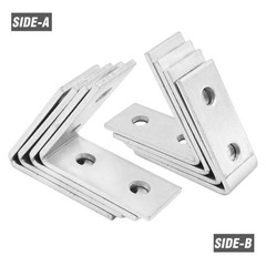 Inside Angle Bracket 4 Holes 60 Degree For 1/2 Bolt 3.6 Strut Channel 4 PCS