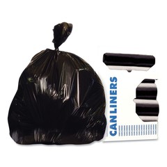Heritage X7658QK 60 gal. Reprocessed Resin Can Liners – Black (100/Carton) New