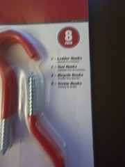 STORAGE HOOKS – HYPER TOUGH 8-pc. Assorted Storage Hooks Brand New In Package