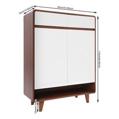 5-tiers 80*32*112cm Shoe Storage Cabinet With 2-drawers In The Entrance