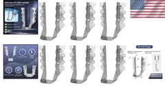 Joist Hangers 2×6 Galvanized Steel Face Mount Deck Framing Bracket 6 Pcs Robust