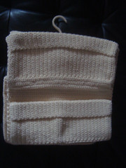 IKEA LIDAN Ivory Crochet 9 Pocket Hanging Storage Organizer 12 1/2 x 42 1/2″ NEW