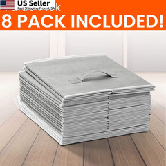 Criusia Storage Cubes – 11 Inch Heavy Duty Fabric Medium -11 inches, Grey