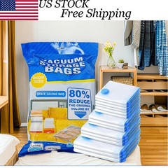 5pcs Jumbo Vacuum Storage Bags Bedding Clothes Travel Space Saver