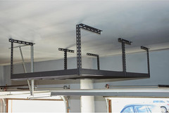 Overhead Garage Storage Rack — Adjustable Height, 96In.L X 48In.D X 23–37In.H
