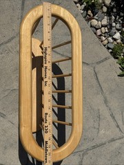 Vintage Dansk Danish MCM Wood Spindle Magazine Rack Record Holder 21-1/2 X 12×9”