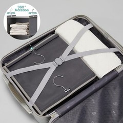 Contemporary Grey Hanging Closet Organizer with 6 Shelves & Portable Design