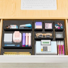 25PCS 4Size Plastic Drawer Organizer Set Versatile Organizer Tool Storage Bins