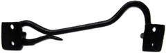 New 5.5 inch Black Cast Iron Barn Door Gate 2 Piece Latch Hook Cabin Mud Room