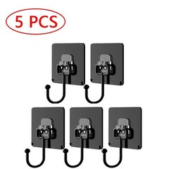 Adhesive Sticky Hooks Heavy Duty Rotatable Wall Seamless Hangers Stainless Steel
