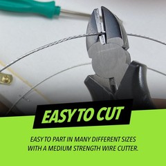 Picture Hanging Wire #5 50lbs 100-Feet Flexible Steel Wire 16 Gauge for Hang Up
