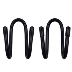 YYST Flexible Over The Seat Hard Hat Rack Holder Back Medium, Black X 2 Pack