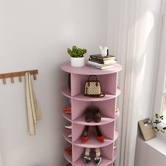 Modern 6 Tier Rotating Shoe Rack Tower 360° Spinning Shoe Display Carousel