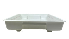 Rubbermaid Slide’n Stack Slide N Stack Basket White Plastic 14.5x20x3.4” #5579