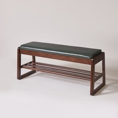 Shoe Storage Bench 39.37″ with Vegan Leather Seat, Lift Top & Shelves, Entryway