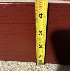 Solid WOOD coat Rack Shelf 23 3/8” Wide, WINE RED 3 Pegs Quality Craftsmanship!