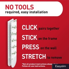 Picture Hanging Strips X-Large 20 lb Heavy Duty 16 Pairs Damage-Free