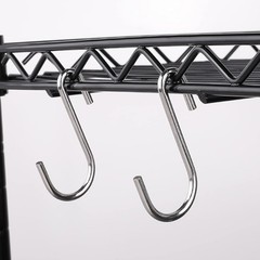 30-Pack Silver S Hooks for Hanging 2.4 Inch, Small S Hooks Alloy Steel Hanger…