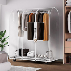 Clothes Rack with Cover Clothing Racks for Hanging Clothes Heavy Duty Garment Ra