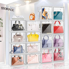 4 Packs Clear Plastic Handbag Storage Organizer for Closet, Small Acrylic Displa
