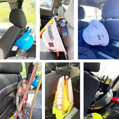 Universal Over The Seat Hard Hat Rack Hard Hat Holder Back Seat Hanger Headrest