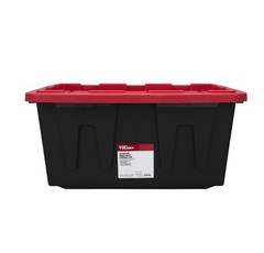 4 Pack 27 Gallon Large Storage Tote Bin with Lid Heavy Duty Plastic Organizer