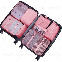 8x Packing Cubes Luggage Organizer Storage Bags Suitcase for Travel Accessories