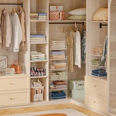 6-Tier Stackable Closet Organizers and Storage Shelves, Closet Shelf Organize…