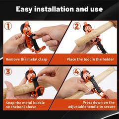 2 Pack Magnetic Shovel Holder for Truck, Heavy Duty Axe Mount Kit for Roof Ra…