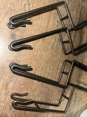ProSlat ProRack Double Side Hooks (4 Pack) Black 6″ (63024) Garage Shelf Hangers