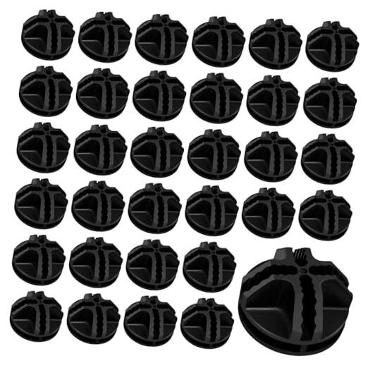32 Pcs Plastic Wire Cube Connectors 1.42″ OD and 0.16″ ID Storage Cube