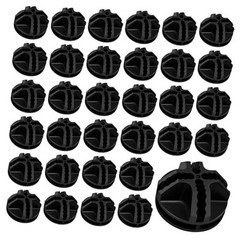 32 Pcs Plastic Wire Cube Connectors 1.42″ OD and 0.16″ ID Storage Cube