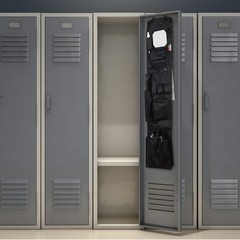 Police Style Hanging Closet 52 x 11 Inches Door Organizer Locker Shelf Hangin…
