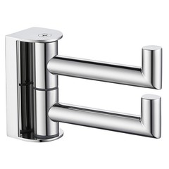 Swivel Robe Hook Polished Chrome, 304 Stainless Steel Bathroom Towel Double H…