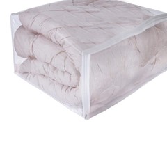 NUYKOUY Clear Vinyl Storage Bags with Zipper 24x20x11 Inches, 3Pack.