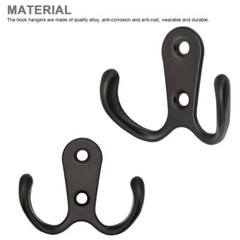 10/20pcs Hanging Metal Double Hook Clothes Hat Coat Robe Wall Door Hangers Hooks