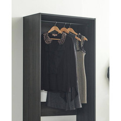Prosper 32 In. W Gray Tower Unit 1-Shelf 1 Rod Wood Closet System