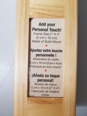 Solid Wood Wall-Mounted Valet Clothes Hanger Rack with Magnetic Photo Frames