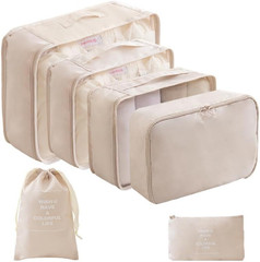 LANSKLBD 6/8 Set Packing Cubes for Suitcases Travel Luggage Packing Organizers,T